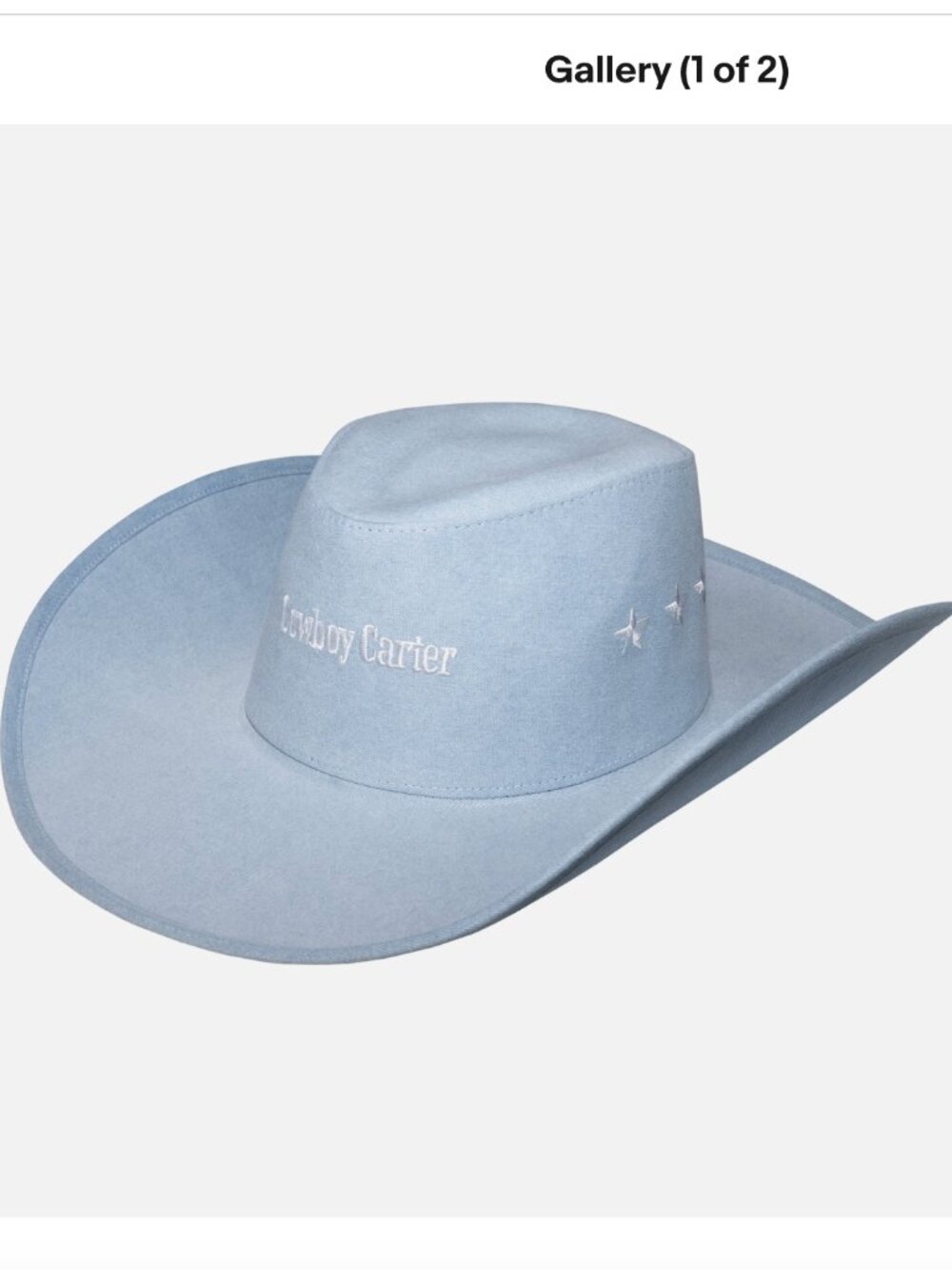 Beyonce Cowboy Carter Act II Denim Blue Cowboy Hat CCT25